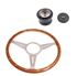 Moto-Lita Steering Wheel & Boss - 14 inch Wood - Slotted Spokes - Dished - RM8256DS